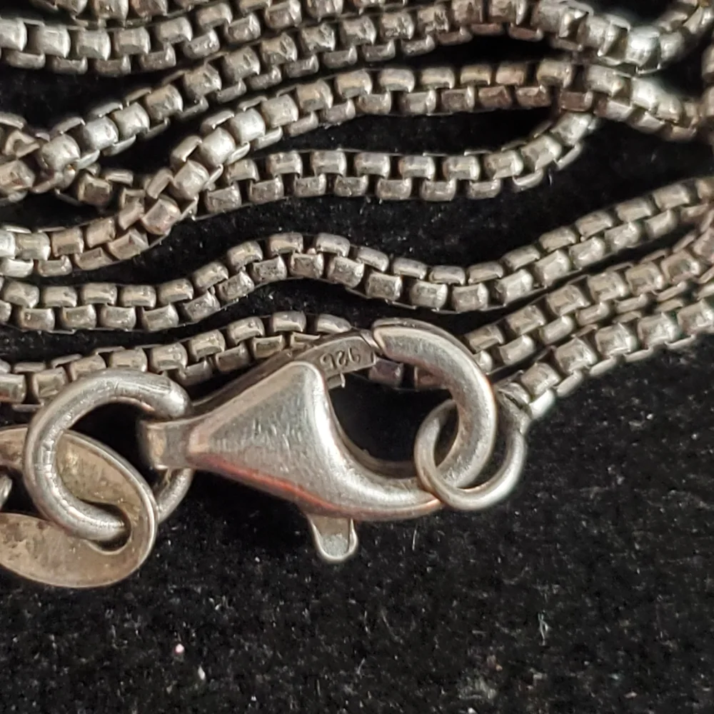 925 Sterling Silver Chain Necklace , 30" , 5.8 grms , Italy - Picture 3 of 10